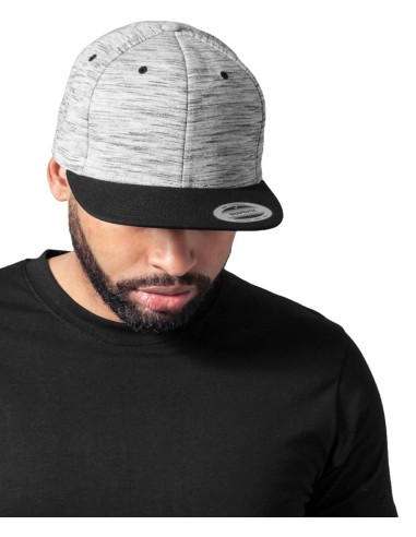 F-6089SC-Stripes Melange Crown Snapback